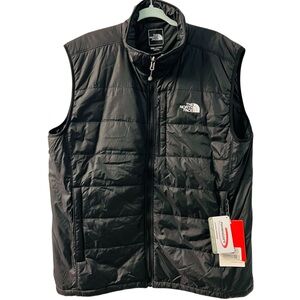NWT The North Face Black Full Zip Quilted Primaloft Vest XXL